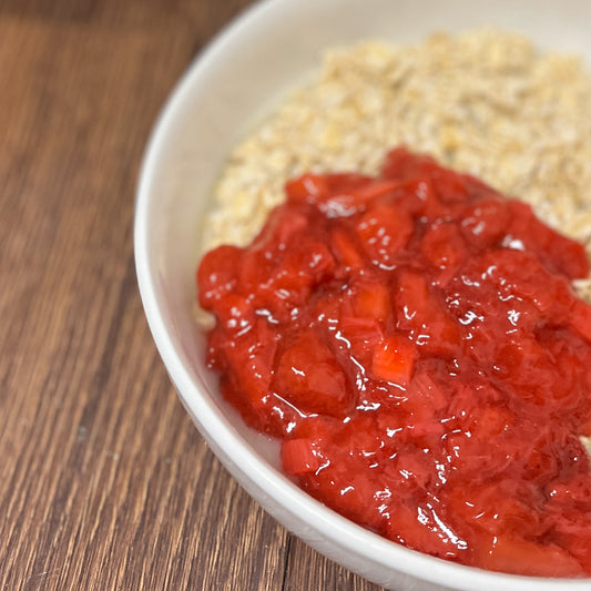 oats- strawberry rhubarb
